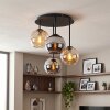 Koyoto 4-lichts plafondlamp met bolvormige kappen, retro vintage voor eetkamer