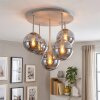 Gastor 5-lichts plafondlamp met bolkappen, rond Ø 45 cm, retro vintage
