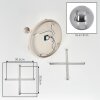 Gastor 5-lichts plafondlamp met bolkappen, rond Ø 45 cm, retro vintage