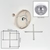Gastor ronde plafondlamp met bolvormige kappen, 5-lichts, E14, Ø 45 cm
