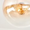 Gastor ronde retro vintage 5-lichts plafondlamp met bolkappen, E14, ø 45 cm