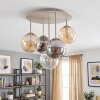 Gastor ronde 5-lichts plafondlamp met bolkappen, E14, ø 45 cm, modern retro