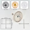 Gastor ronde 5-lichts plafondlamp met bolkappen, E14, ø 45 cm, modern retro