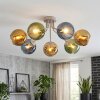 Koyoto retro plafondlamp met bolschermen, 7-armig voor woonkamer en eetkamer