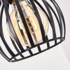 Oravi houten staaf hanglamp voor eettafel, 3-lichts met kooikappen, lengte 60 cm