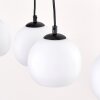 Koyoto houten eettafel hanglamp met boomstam-staaf, 4-lichts, lengte 80 cm