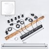Koyoto houten staaflamp, 5-lichts hanglamp voor eettafel, lengte 100 cm