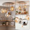 Koyoto 5-lichts plafondlamp met bollen, rond Ø 45 cm, E14 voor woonkamer