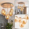 Gastor bol plafondlamp 5-lichts rond Ø 45 cm met E14 fittingen, retro