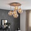 Chehalis retro vintage plafondlamp met bollen, 5-lichts, rond, ø 45 cm, G9