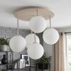 Chehalis 5-lichts plafondlamp met bollen voor woonkamer, G9, rond, Ø 45 cm