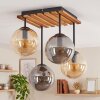 Gastor 4-lichts retro plafondlamp met bolkappen voor eetkamer en woonkamer
