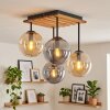 Gastor 4-lichts retro plafondlamp met bolkappen voor eetkamer en woonkamer