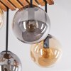 Gastor 4-lichts retro plafondlamp met bolkappen voor eetkamer en woonkamer