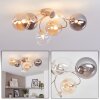 Chehalis plafondlamp met bollen, 6-lichts G9, ø 64 cm, retro woonkamerlamp