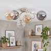 Chehalis plafondlamp met bollen, 6-lichts G9, ø 64 cm, retro woonkamerlamp