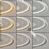 Ronde LED-plafondlamp Orvix, wit, bruin-champagnekleurige kap, 2700-6000 Kelvin