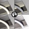 Glittereffect-plafondlamp Kordex met geheugenfunctie, LED 4000 Kelvin neutraalwit