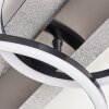Glittereffect-plafondlamp Kordex met geheugenfunctie, LED 4000 Kelvin neutraalwit