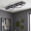 Langwerpige LED-plafondlamp Kordex met glittereffect en memoryfunctie 4000 Kelvin neutraalwit