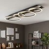 Langwerpige LED-plafondlamp Kordex met glittereffect en memoryfunctie 4000 Kelvin neutraalwit