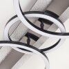 Langwerpige LED-plafondlamp Kordex met glittereffect en memoryfunctie 4000 Kelvin neutraalwit