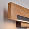 LED wandlamp Inzino met natuurlijke houten lichtbalk, 2-delige set, 3000 Kelvin warmwit