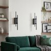 LED Wandlamp Kiron met dubbele verticale lichtbalken, 2-delige set, 3000 Kelvin warmwit