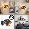 Alsen verstelbare wandlamp set van 2 met symmetrische sleuven en E14 fitting