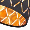 Verstelbare Wandlamp Alsen met geometrische kap, goudkleurige binnenzijde en wandlichteffect
