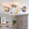 Chehalis retro plafondlamp met bolkappen, 6-lichts, Ø 64 cm, vintage stijl