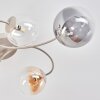 Chehalis retro plafondlamp met bolkappen, 6-lichts, Ø 64 cm, vintage stijl