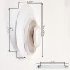 LED wandlamp Lemik, 2er-Set met concentrische ringen, verstelbaar, 3000 Kelvin warmwit