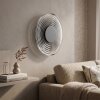 Ronde LED wandlamp Liriel met concentrische glasringen, 3000 Kelvin warmwit