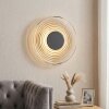 Ronde LED wandlamp Liriel met concentrische glasringen, 3000 Kelvin warmwit