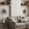 LED Wandlamp Liriel, 2-delige set, met helder en rookkleurig ribbelglas, 3000 Kelvin warmwit