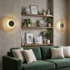 LED Wandlamp Liriel, 2-delige set, met helder en rookkleurig ribbelglas, 3000 Kelvin warmwit