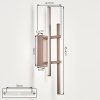 LED-wandlamp Kiron met verticale lichtbalk in zandkleur, 3000 Kelvin warmwit