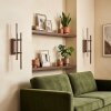 Kiron LED wandlamp set van 2, moderne verticale wandlamp met lichtbalk voor woonkamer