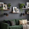 Moderne wandlamp Tallaboa, 2-delige set, geometrische rasterkap, draaibare kop