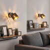 Moderne wandlamp Tallaboa, 2-delige set, geometrische rasterkap, draaibare kop