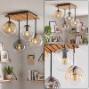 Gastor 4-lichts plafondlamp met bolkappen, retro boho voor woonkamer en hal