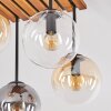 Gastor 4-lichts plafondlamp met bolkappen, retro boho voor woonkamer en hal