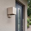 LED buitenwandlamp Tamarin voor entree met hoekige vorm, bewegingssensor, 3000 Kelvin, IP54
