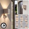 Tamarin LED buitenwandlamp met bewegingsmelder, kubusvormig up-down effect