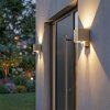 Tamarin kubusvormige LED buitenwandlamp met bewegingssensor, 2-delige set