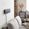 Platte LED-wandlamp Axion met RGB-lichtwissel, 3000 Kelvin warmwit en indirecte verlichting