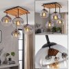 Koyoto 4-lichts plafondlamp bolvormig, retro plafondverlichting voor woonkamer