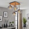 Koyoto 4-lichts plafondlamp bolvormig, retro plafondverlichting voor woonkamer