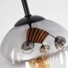 Koyoto 4-lichts plafondlamp bolvormig, retro plafondverlichting voor woonkamer